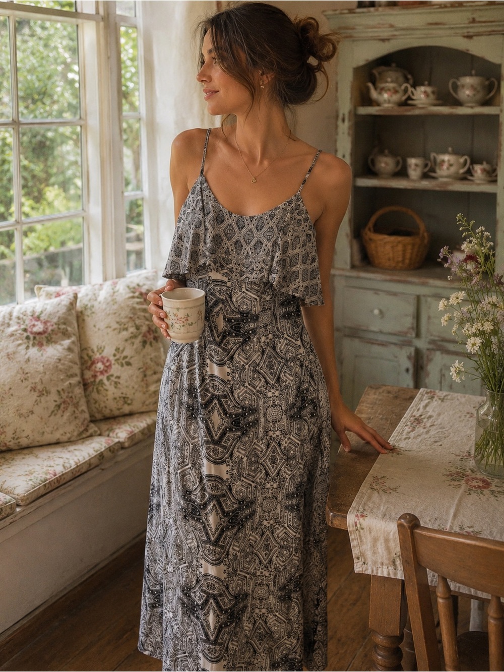 Vanessa Virginia Printed Maxi Dress | Size US‎ 4 (UK 8 / EU 36)